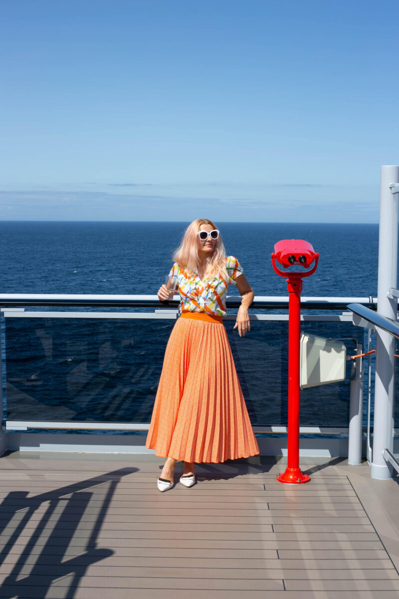 What to Wear on a Cruise: OTT Vintage Ruffles and Pleats